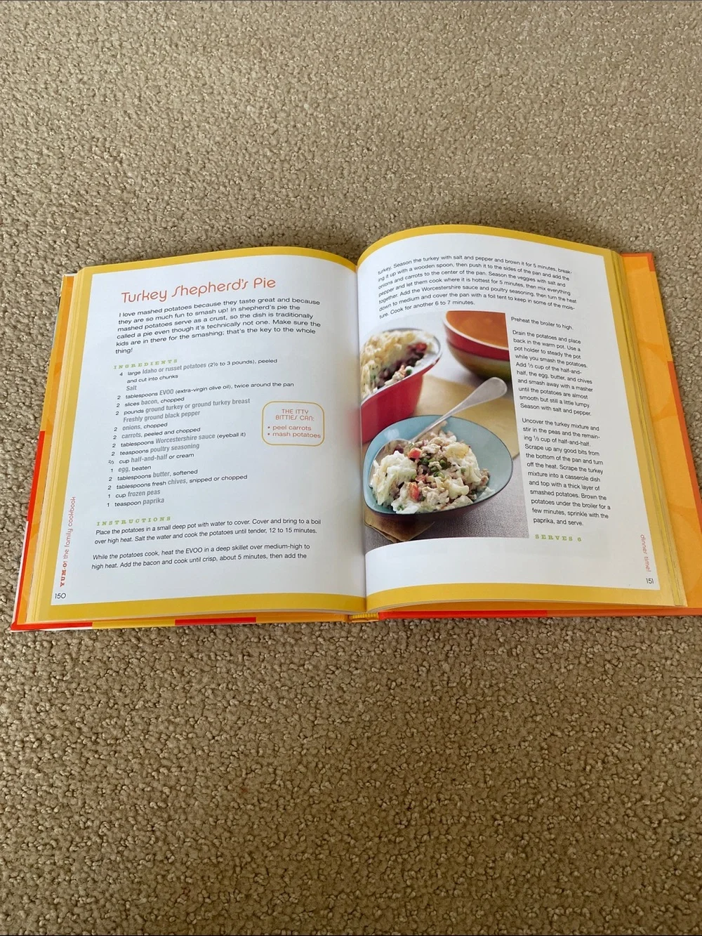 Rachael Ray Yum-O! The Family Cookbook - Orange, Yellow, Red Accents